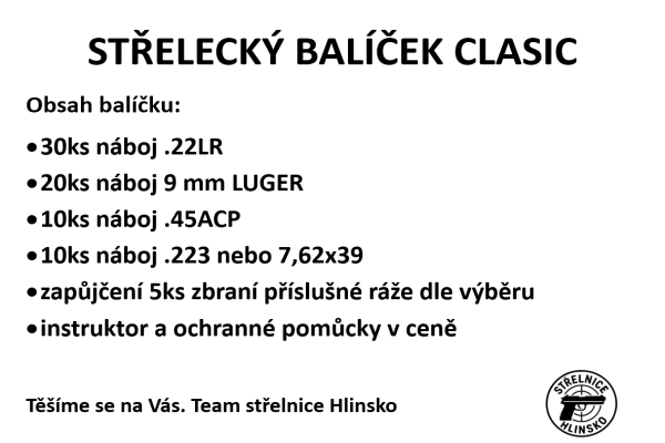 střelecký balíček CLASIC