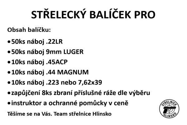 střelecký balíček PRO