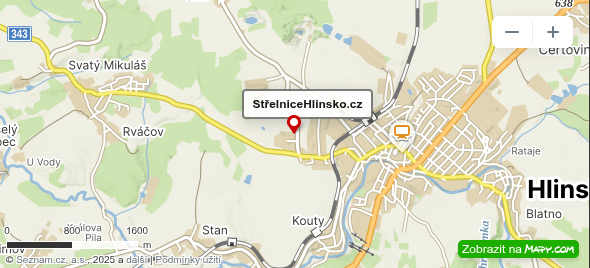 Mapa Střelnice Hlinsko